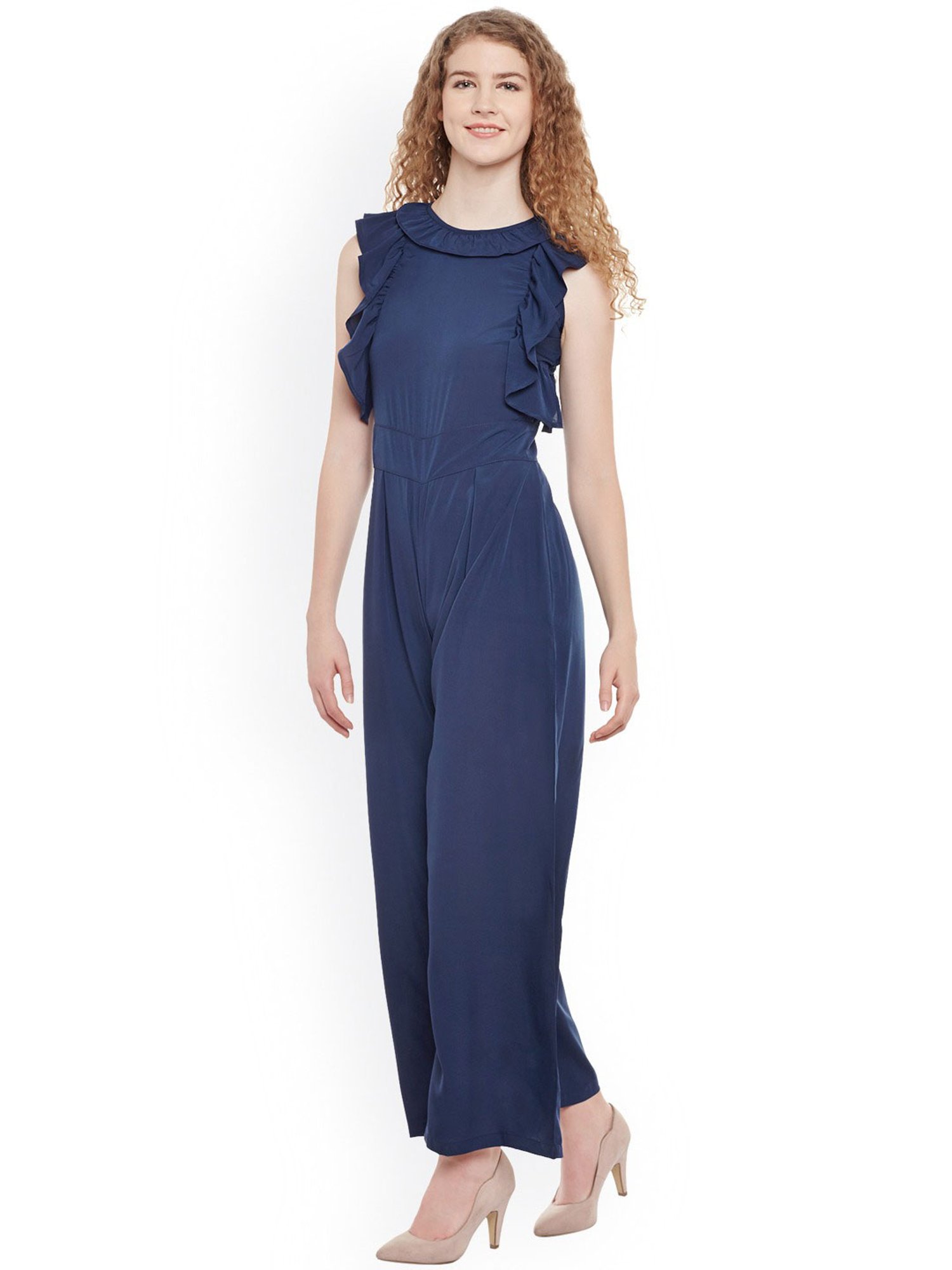Belle Fille Navy Full Length Jumpsuit