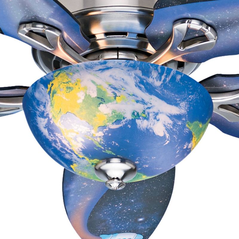 48" Discovery Ceiling Fan Nickel (Includes LED Light Bulb) - Hunter Fan