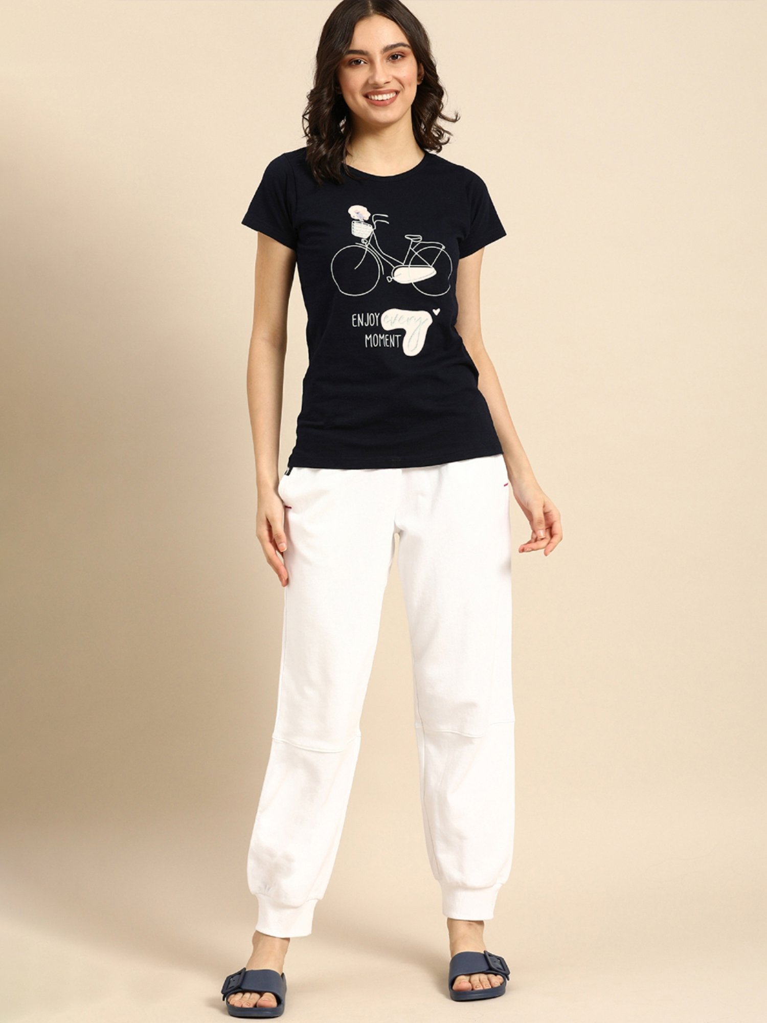 Clt.s Navy Printed T-Shirt