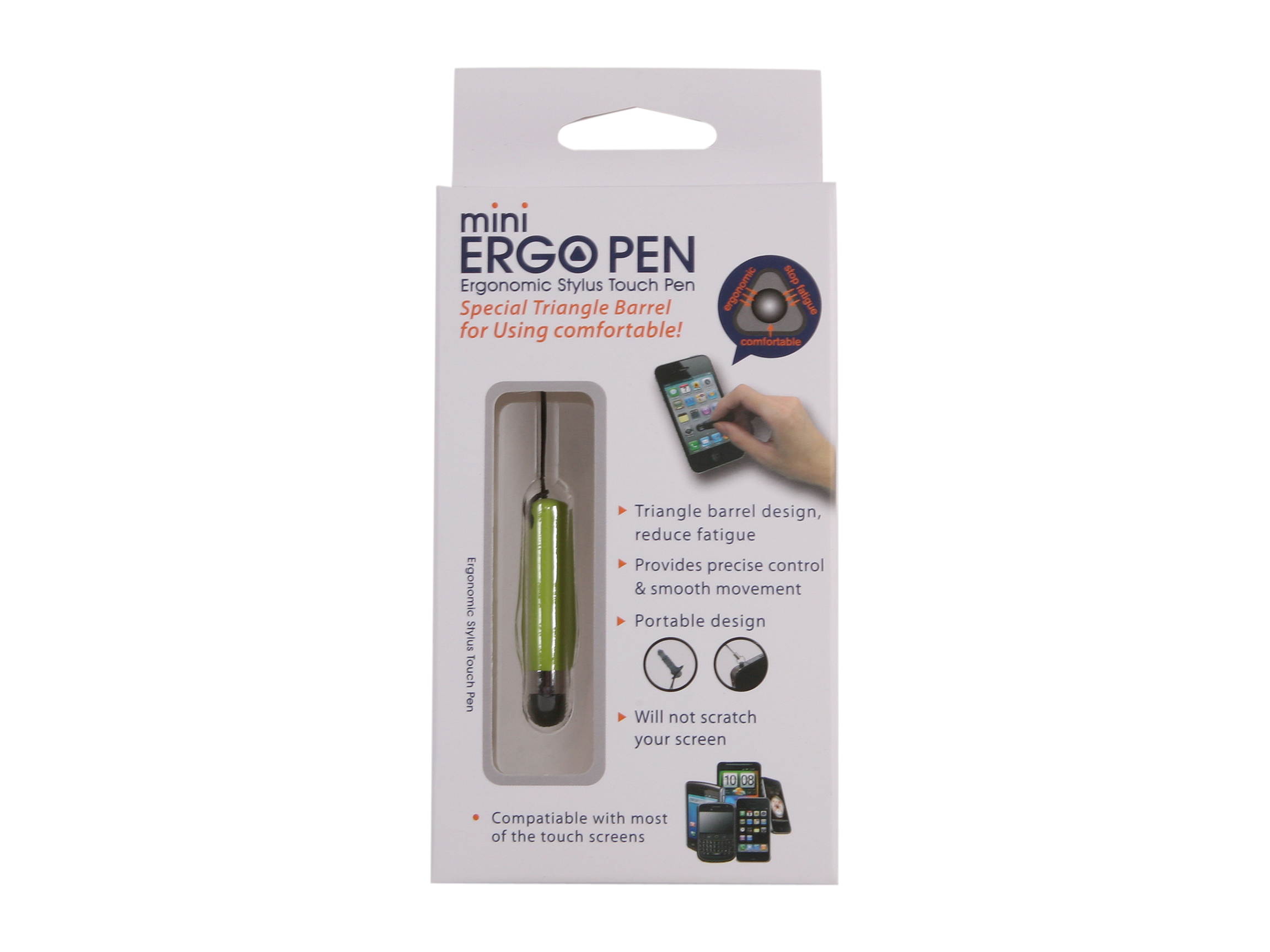 Syba Neon Green Mini Ergonomic Stylus Touch Pen SY-ACC62037