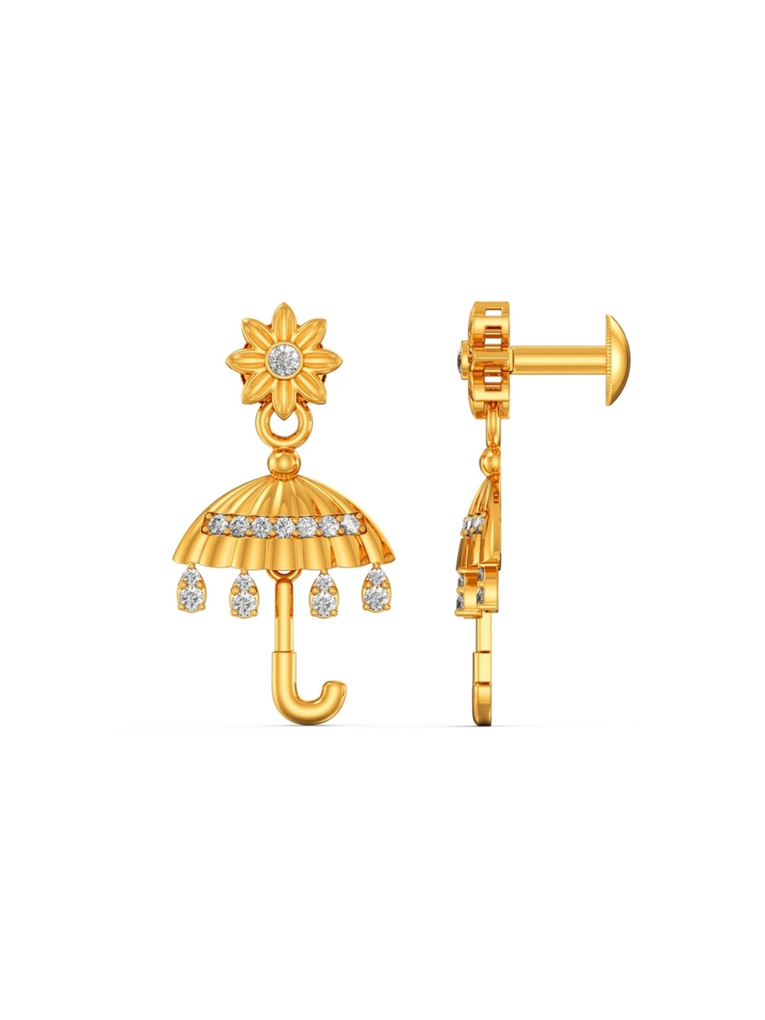Joyalukkas Gold 22K Shade Dangler Earrings for Women