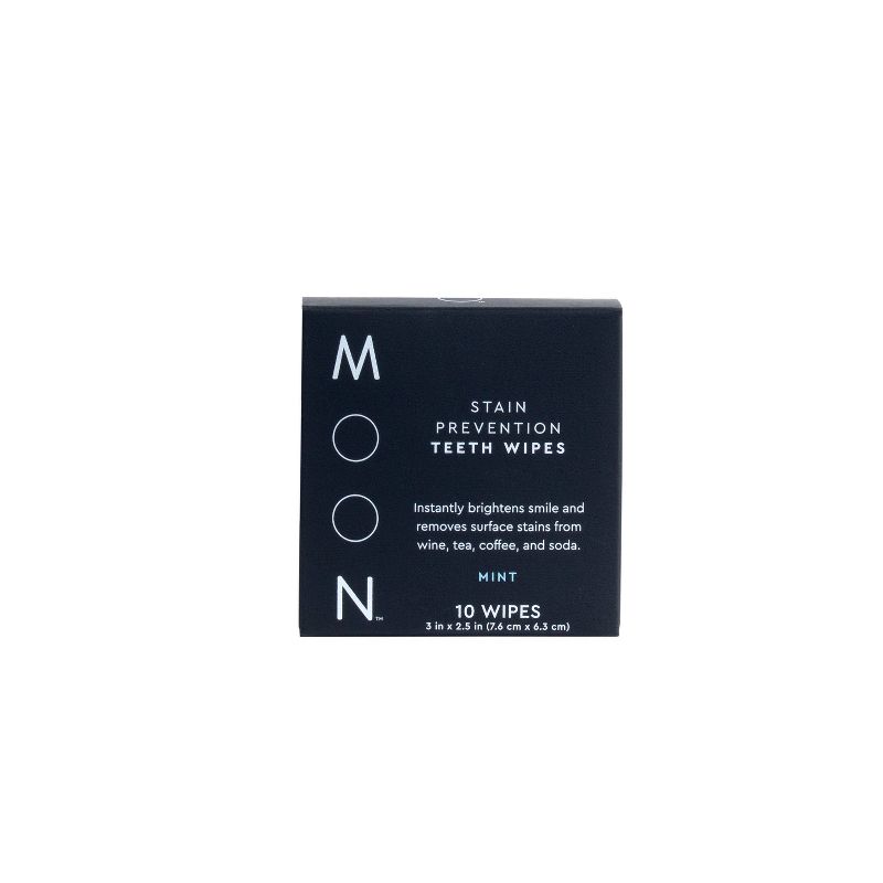 Moon Stain Prevention Teeth Wipes - 10ct