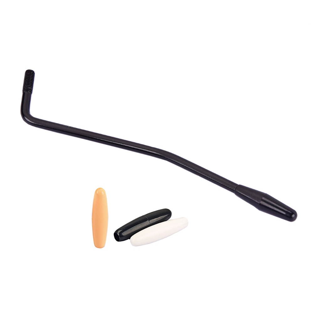 6mm Thread Guitar Tremolo Arm Whammy Bar Arm with 3 Tips for Electric Guitar (Silver)