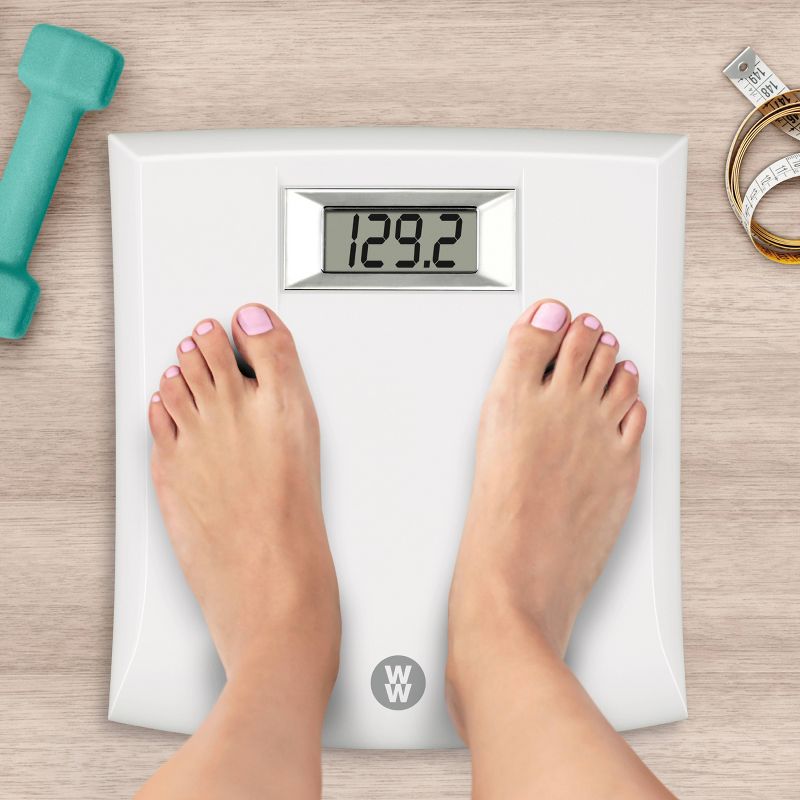 Digital Plastic Scale White - Weight Watchers
