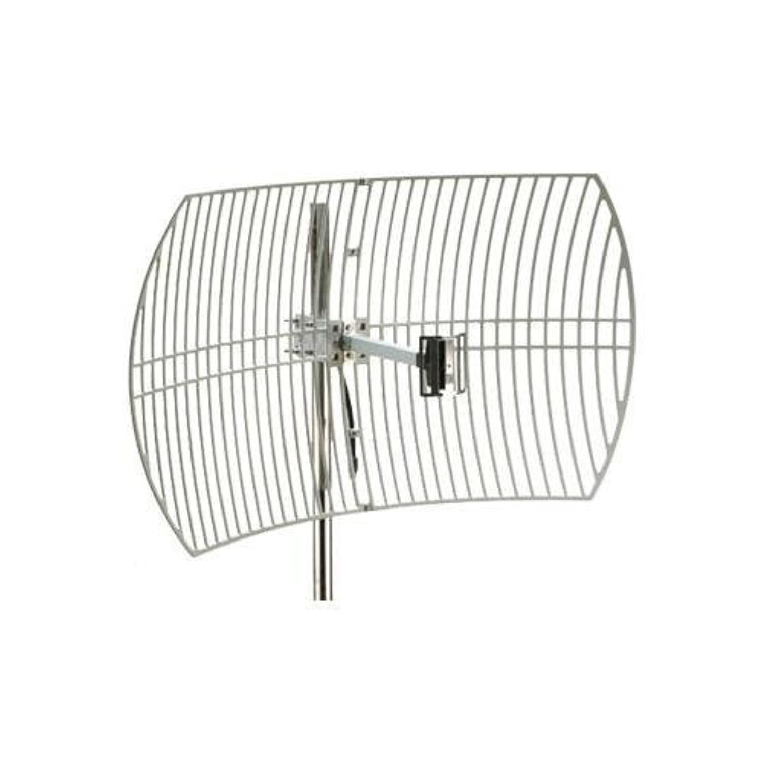 premiertek ant-grid-24dbi outdoor 2.4ghz 24dbi directional high-gain n-type female aluminum die cast grid antenna