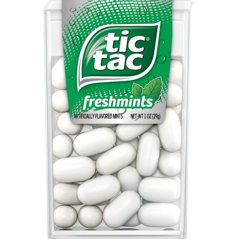 Tic Tac Fresh Breath Mint Candies, Freshmint Singles - 1oz