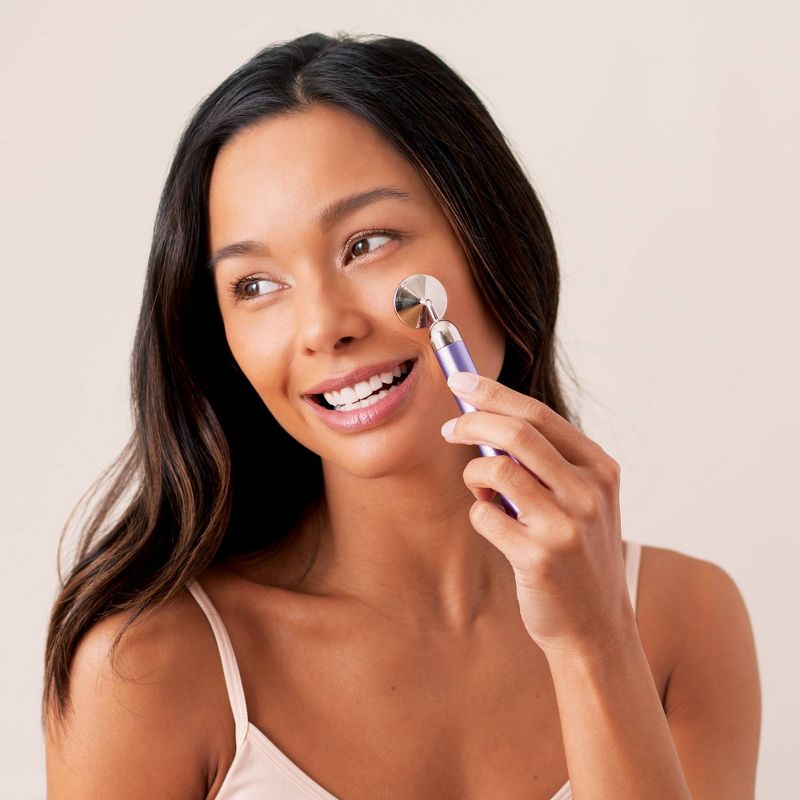 Plum Beauty Rose Quartz Vibrating Facial Massager - 1ct