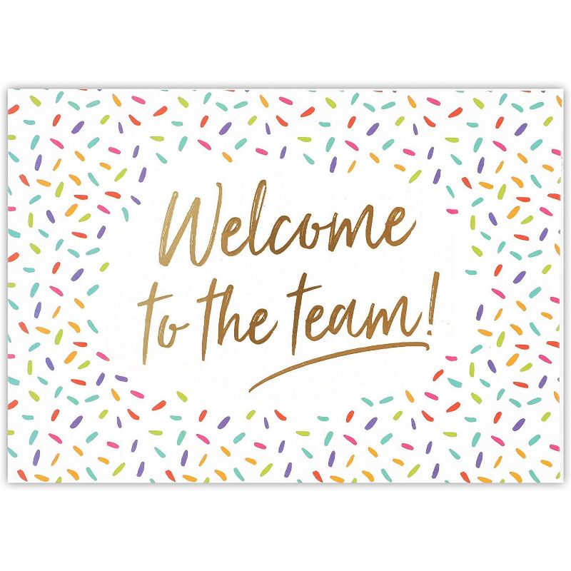 Pipilo Press 36-Pack Gold Foil "Welcome To The Team" Blank Greeting Cards Bulk Sets with Envelopes 7x5 In