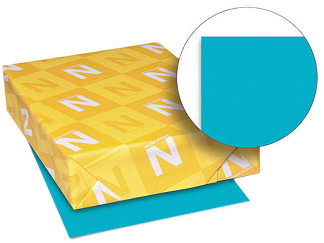 Wausau Paper Astrobrights Colored Paper, 24lb, 8-1/2 x 11, Terrestrial Teal, 500 Sheets/Ream