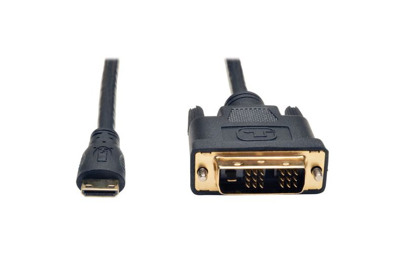 Tripp Lite Mini HDMI to DVI Digital Monitor Adapter Cable M/M 6' 6ft - HDMI/DVI for Video Device, Digital Camera, Camcorder, Monitor - 6 ft