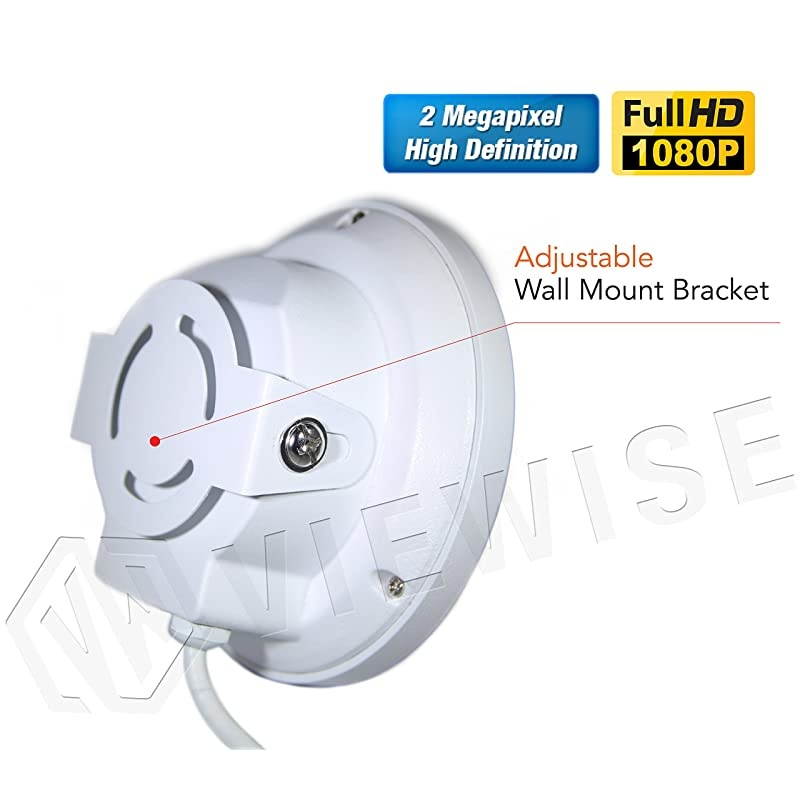 Analog HD 1080P 2MP 360 Degree Security Surveillance Wired Camera Fisheye 1.7mm Lens Wide Angle Panoramic Indoor Dome Camera 4 in 1 ( TVI / AHD / CVI / Anaolog) IR 15FT Nightvision DC12V