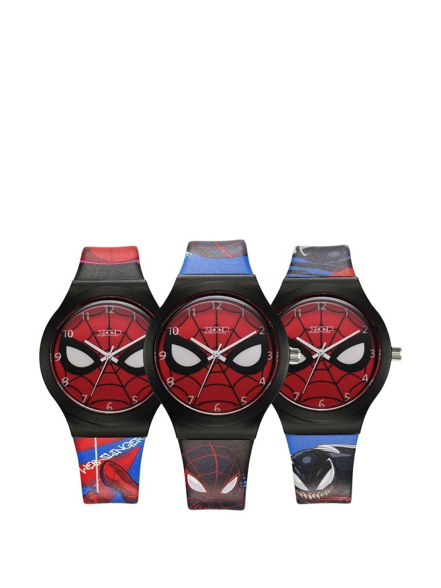 Zoop 16018PP07 Disney Kids Analog Watch with 3 Straps