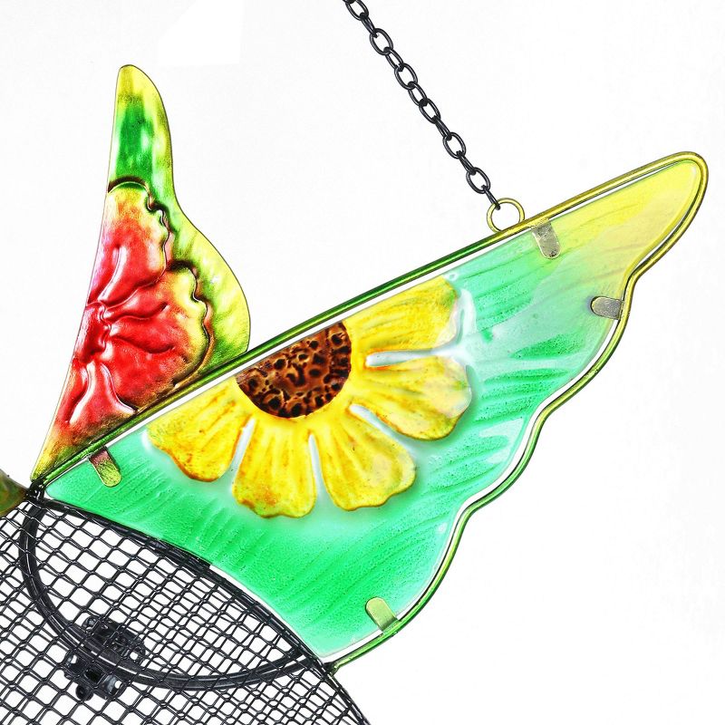 18" Resin Pellet Basket Hummingbird Bird Feeder - Exhart