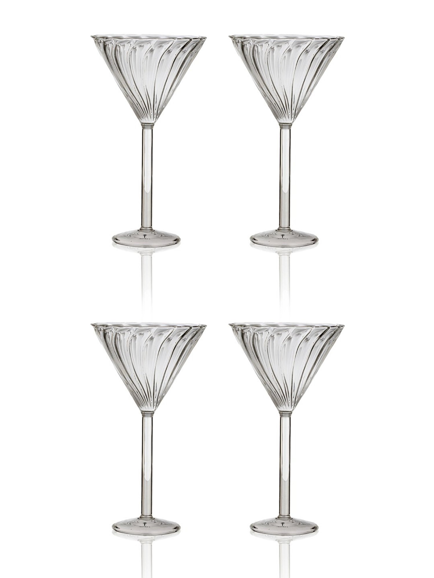 Mikasa Julie Transparent Glass Flute Glass (0.266 L) - Set of 4