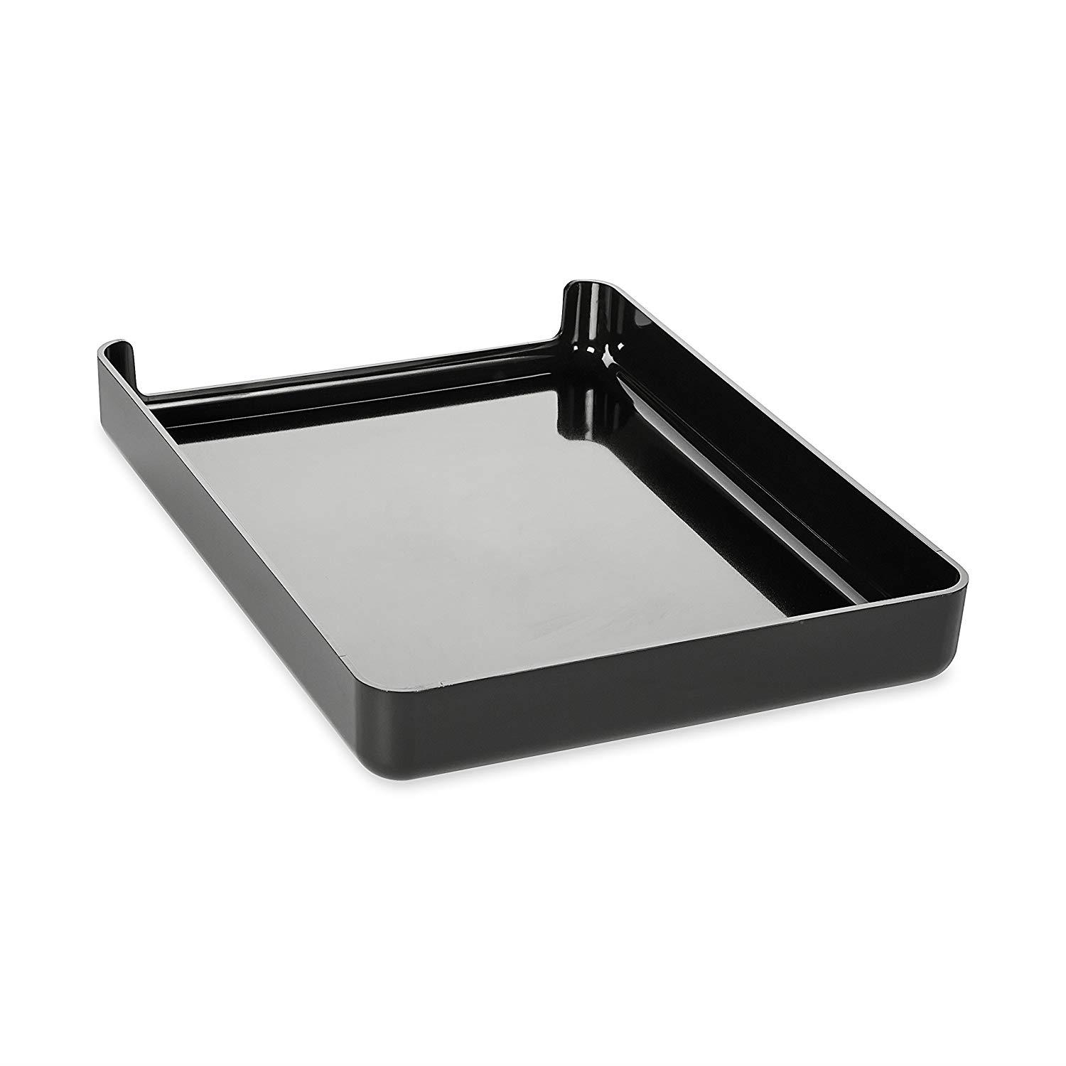 Rolodex Image Series Black Front Load Stacking Desk Tray (15701)