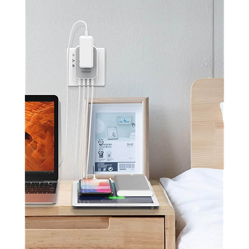 Universal Travel Adapter,  International Power Adaptor with 4 USB Outlets - Worldwide All in One Wall Charger for China USA Europe EU UK Thailand Japan Australia (Type G/C/A/I)