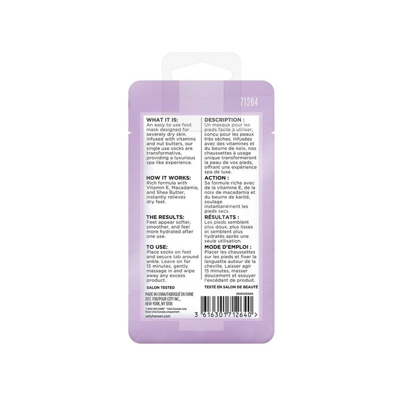 Sally Hansen Spa Collection 71264 Hydrating Foot Mask - 0.88 fl oz