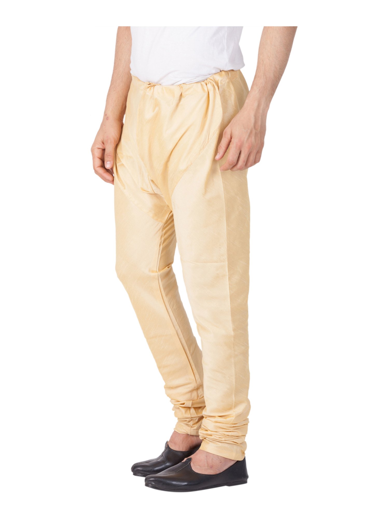 Ramraj ALAMEEN White Cotton Solid Dhotis