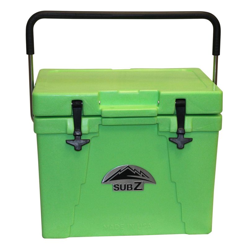 Nash Sub Z 23 Quart Heavy Duty Outdoor Portable Camping Sports Cooler, Green