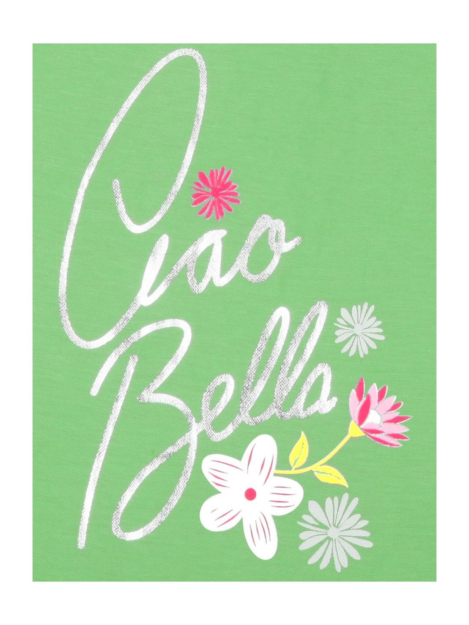 Tiny Girl Kids Green Printed Top