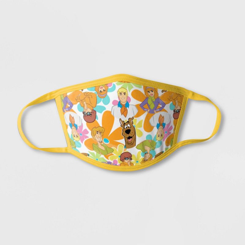 Kids' 3pk Scooby Doo Face Mask