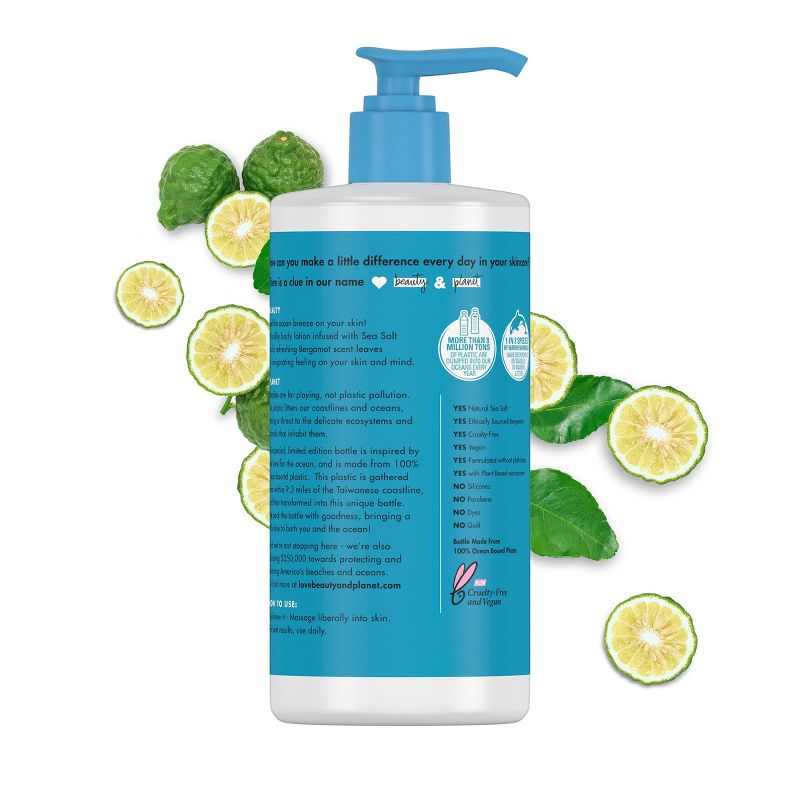 Love Beauty and Planet Sea Salt & Bergamot Energizing Wave Body Lotion - 13.5 fl oz