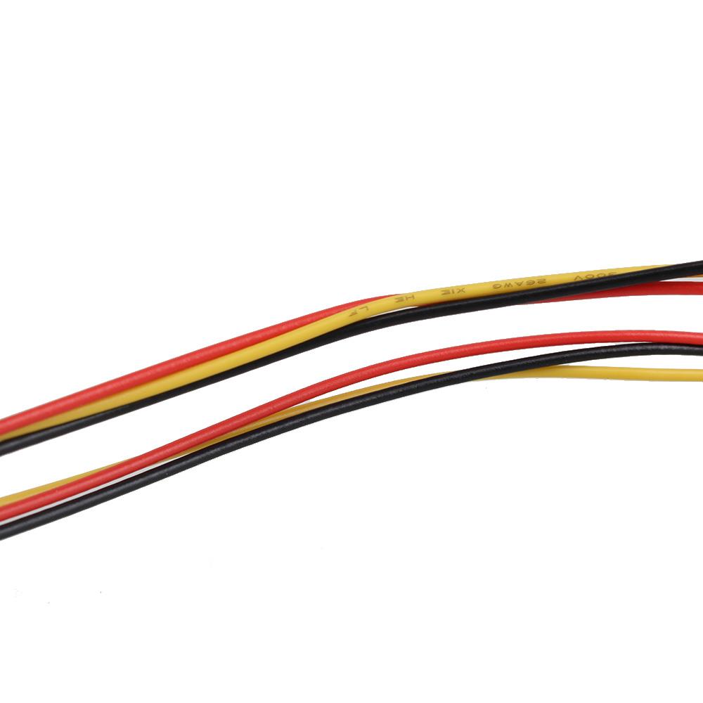 BQLZR 23cm Length 3 Pin Female to 2 Male Y-Cable Fan Power Splitter Set of 20