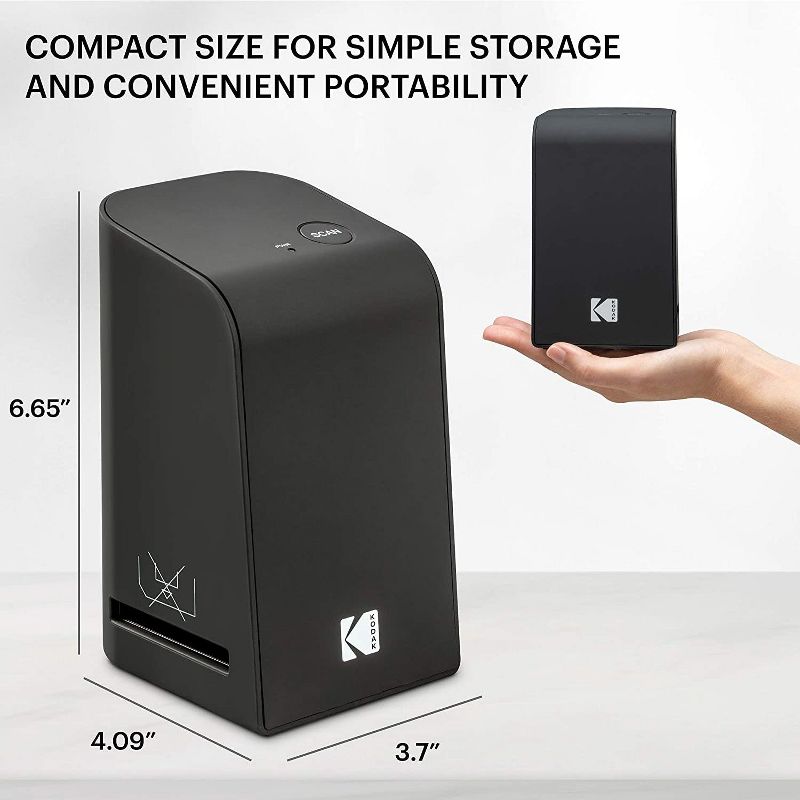KODAK Film Scan Tool for PC and MAC &ndash; 5MP Digital Film Scanner Converts & Saves 35mm Film Negatives & Slides Directly on Your Computer with Capture and Edit Software, Easy-Load Film Inserts & More