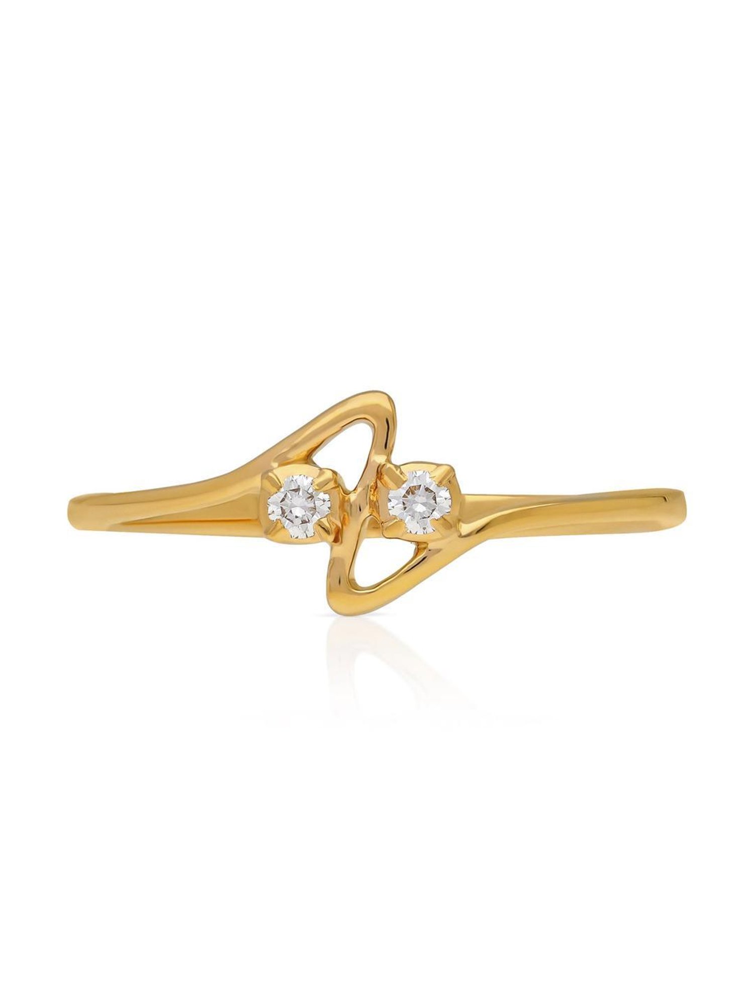 Malabar Gold and Diamonds 22k (916) IGI Certified Diamond Yellow Gold Ring for Women