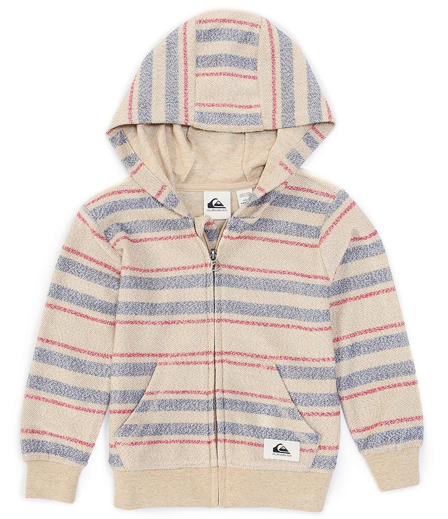 Quiksilver Little Boys 2T-7 Great Otway Striped Hoodie Jacket