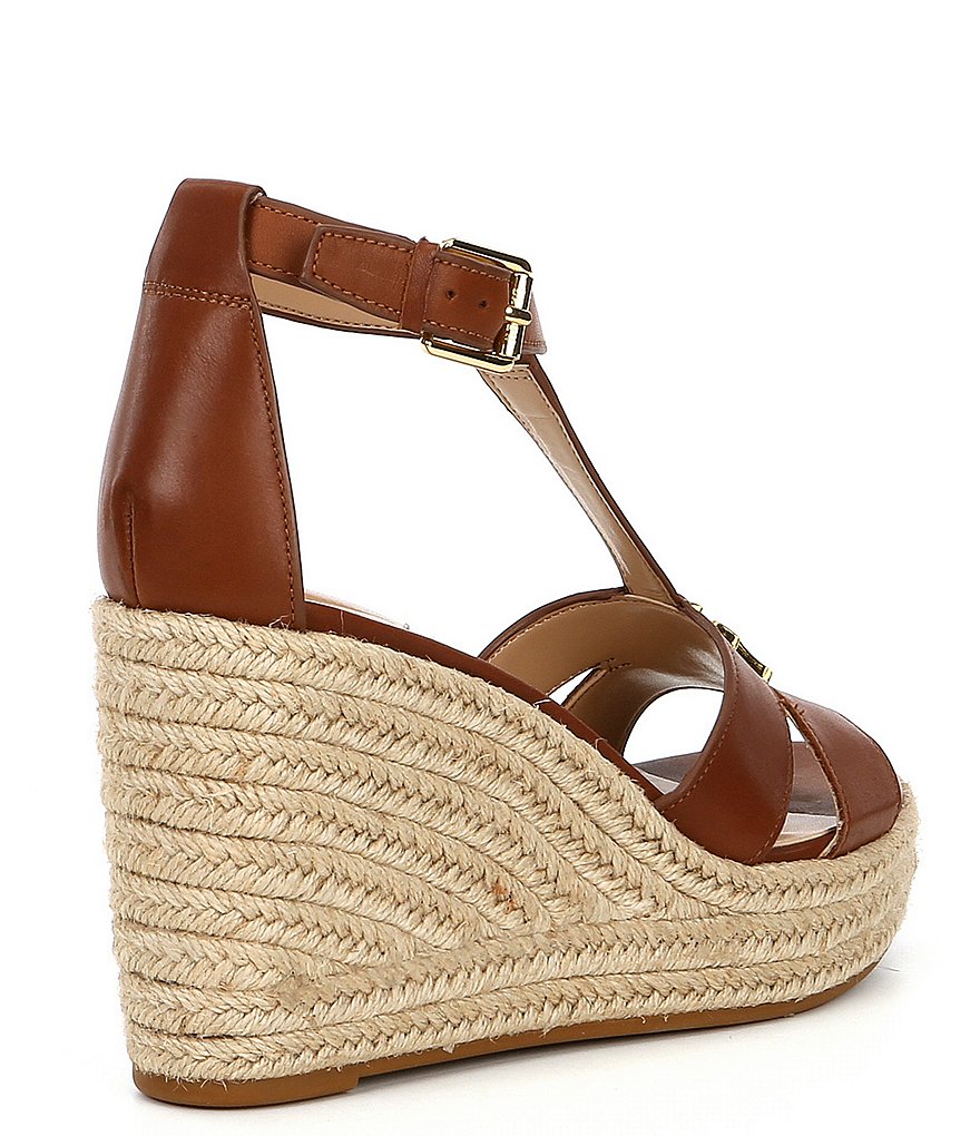 Lauren Ralph Lauren Hale Leather Espadrille Wedges