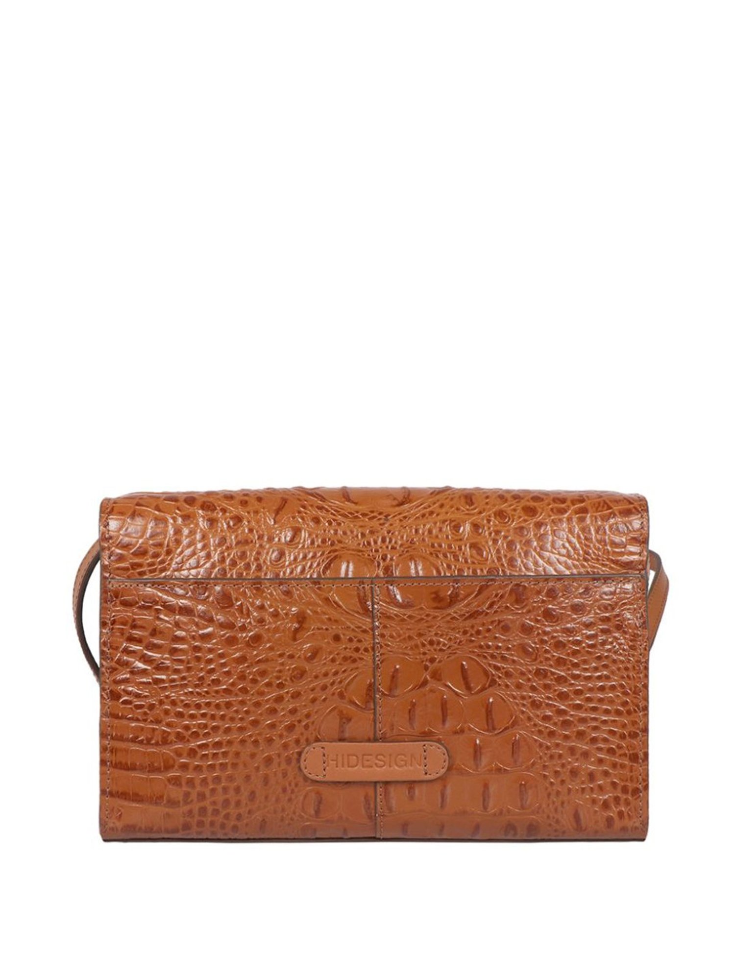 Hidesign Core Stampa 02 Baby Mel Ranch Tan Textured Medium Sling Handbag