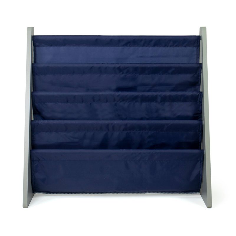 Newport Kids' Bookshelf 4 Tier Book Organizer Navy/Gray - Humble Crew