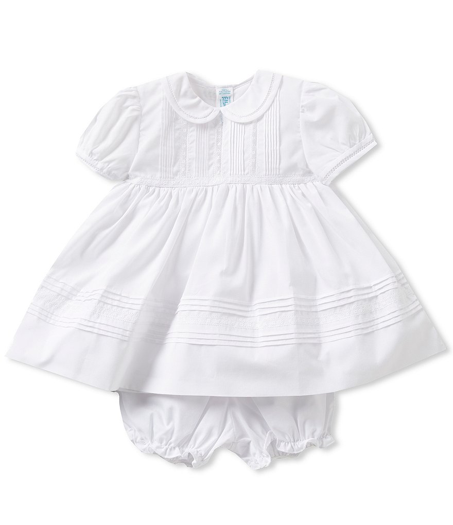 Feltman Brothers Baby Girls 3-9 Months Pintuck and Lace Dress