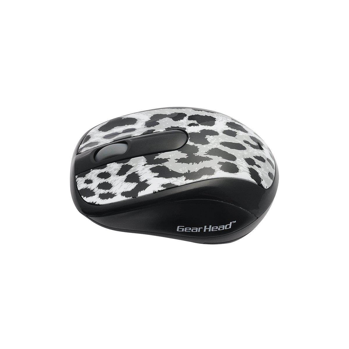 Gear Head Wireless Optical Nano Mouse, Snow Leopard (MP2120SNL)