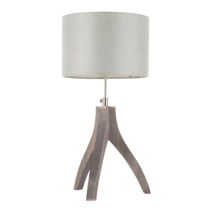 25" Wishbone Table Lamp Light Gray - LumiSource