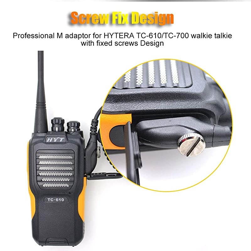 ANYSECU  SM08M3 Microphone Portable Speaker for era TC500 TC600 TC610 TC620 TC700 TC580 TC518 TC618 Two Way Radio