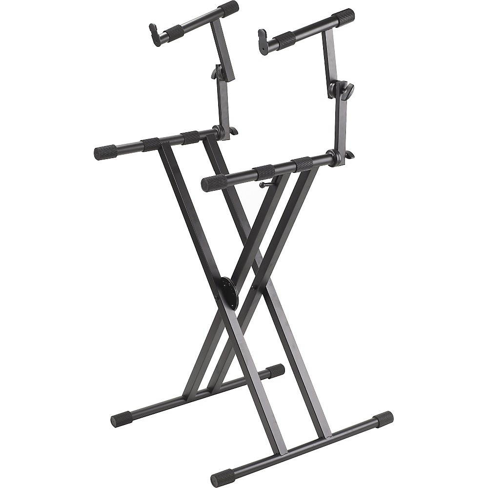 Proline PL402 2-Tier Double X-Braced Keyboard Stand