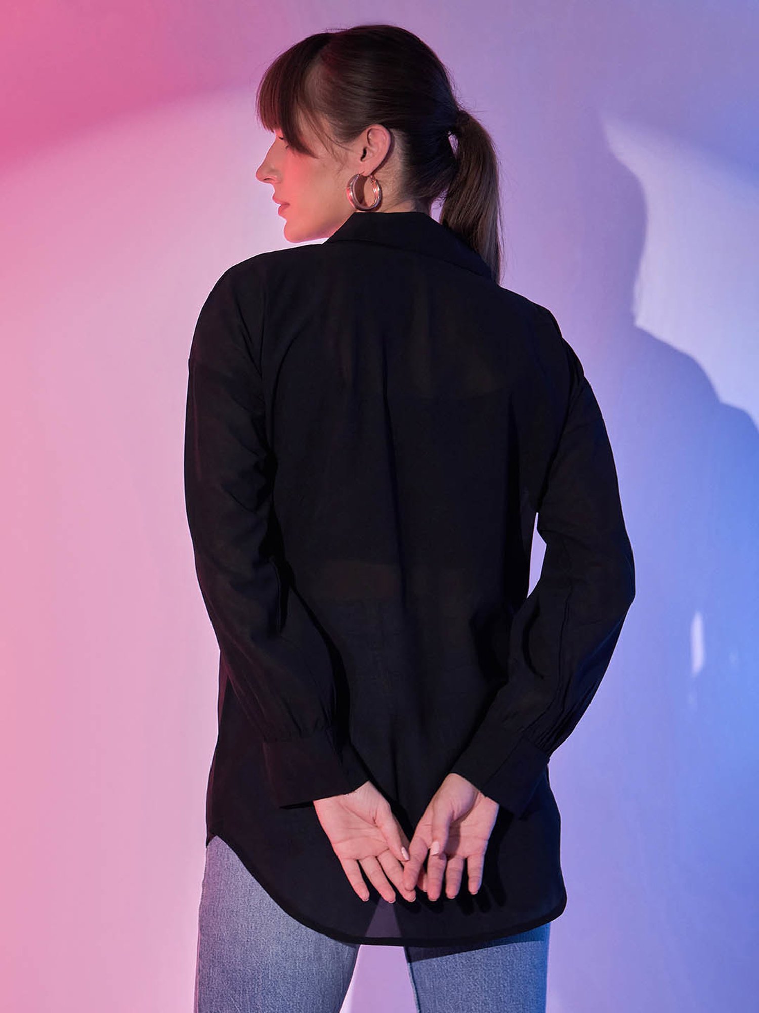 BUYNEWTREND Black Shirt