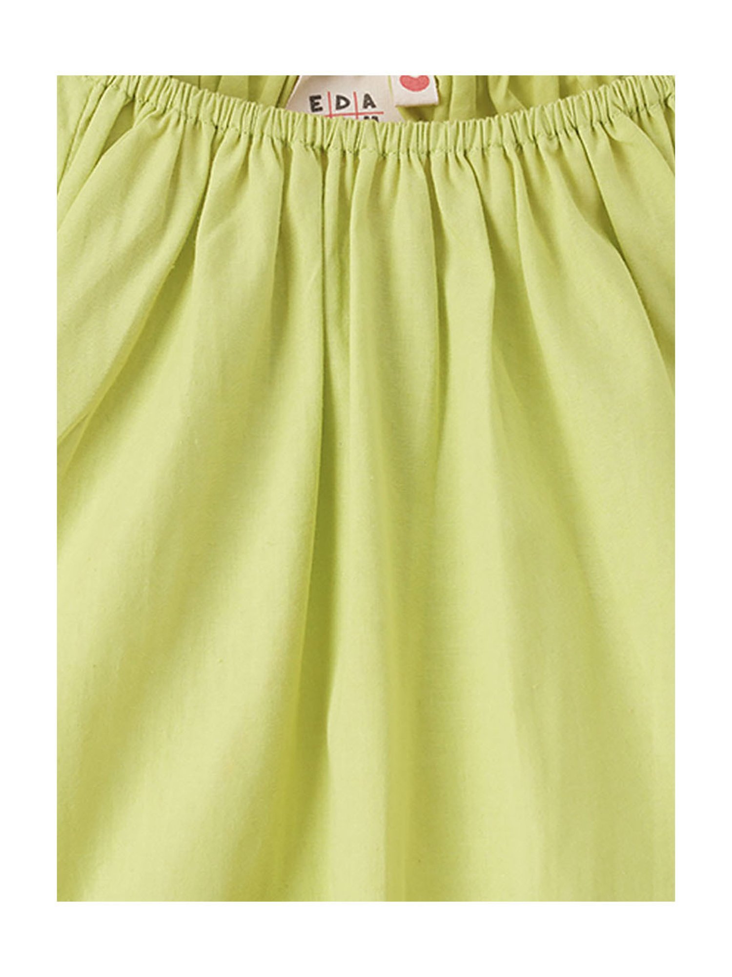 LilPicks Kids Teal Solid Crop Top