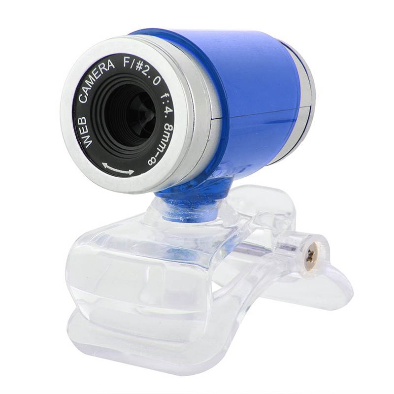 A860 HD Computer USB WebCam with Microphone (Blue)