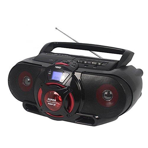 Naxa NPB273 Portable Bluetooth Stereo with Subwoofer and USB Input