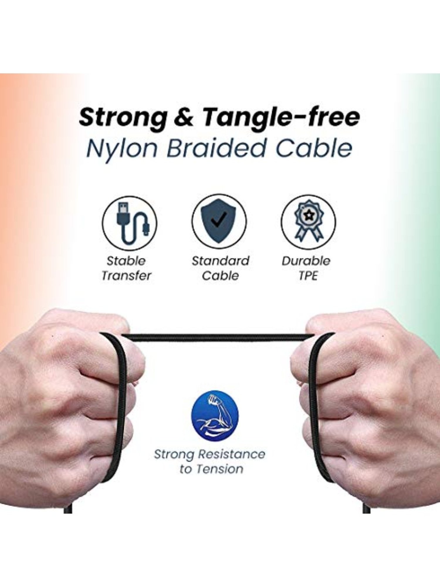 PTron Solero MB301 3A Micro USB Data & Charging Cable, 1.5 Mtr Long for Micro USB Devices (Black)