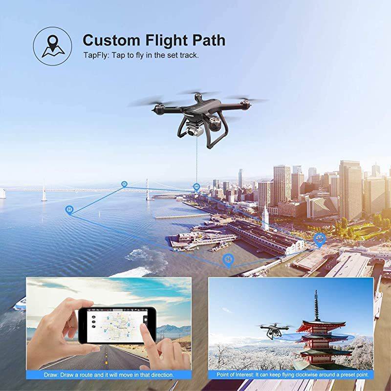 HS700D FPV Drone with 2K FHD Camera Live Video and GPS Return Home RC Quadcopter for Adults Beginners with Brushless Motor Follow Me 5G WiFi Transmission Modular Battery Advanced Selfie