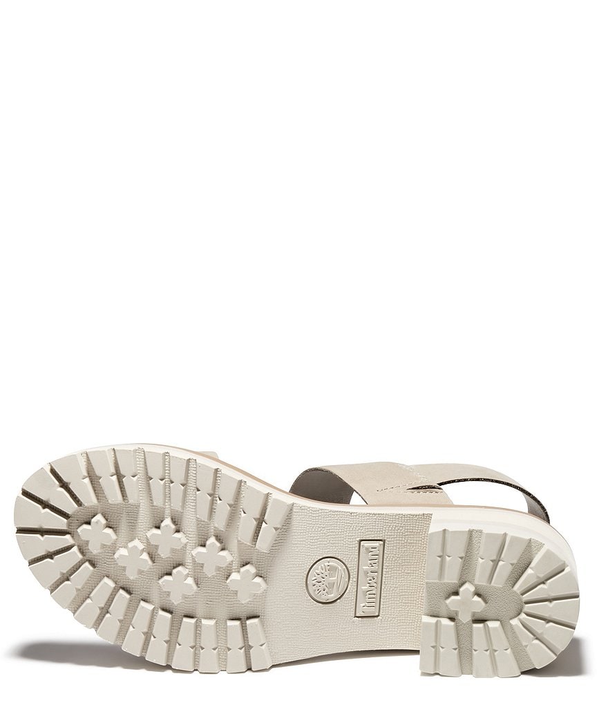Timberland Violet Marsh Suede Banded Block Heel Sandals