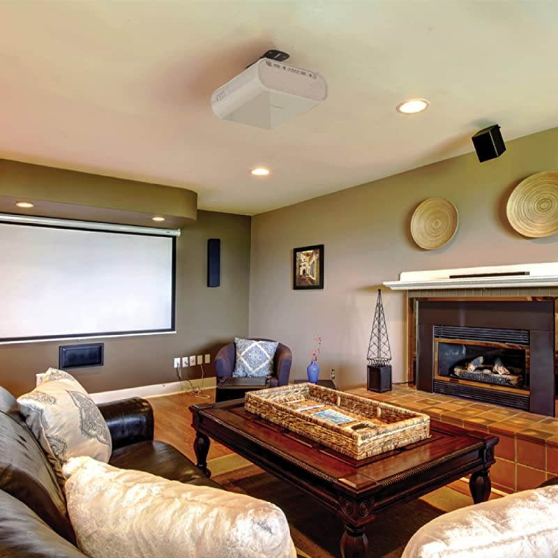 P101 Universal Projector Ceiling Mount Solid Steel Construction Easy to Install Black