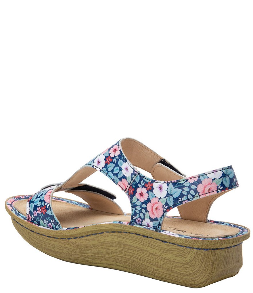 Alegria Kerri Springer Floral Printed Leather Sandals