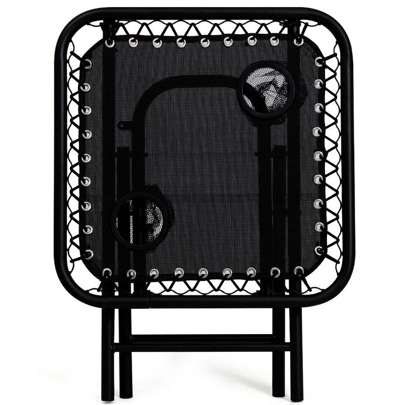 Costway 3PC Zero Gravity Reclining Lounge Chairs Table Pillows Folding Portable Black