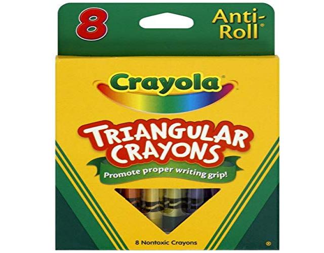Crayola Triangular Crayons 8 Colors/Box 524008