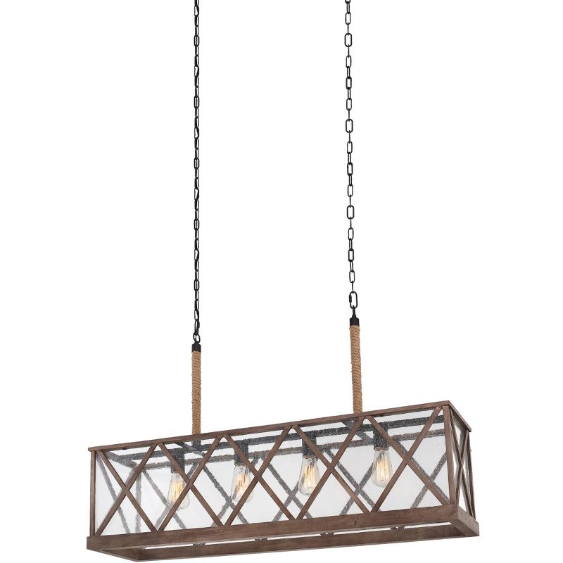 Generation Lighting Lumiere' 4 light Dark Weathered Oak / Oil Rubbed Bronze Chandelier F2957/4DWO/ORB